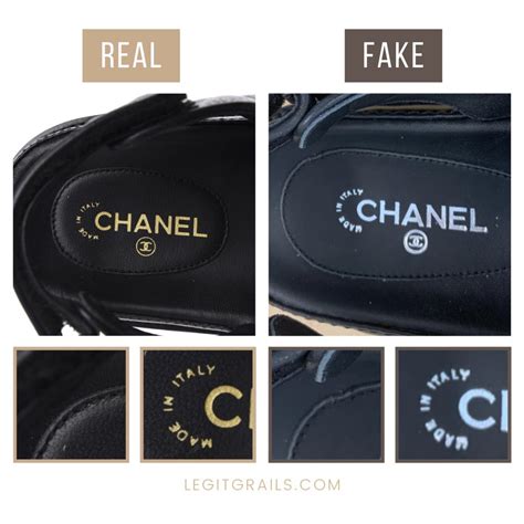 chanel dad sandals real vs fake|copy chanel boots.